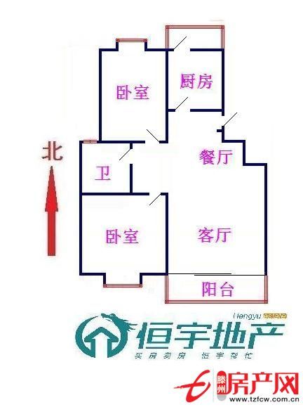 急售通盛上海花園二室二廳精裝修