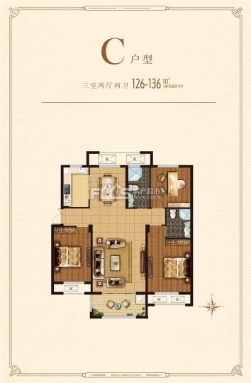 東城名景，3室2廳，黃 金樓層，走售樓處，毛坯